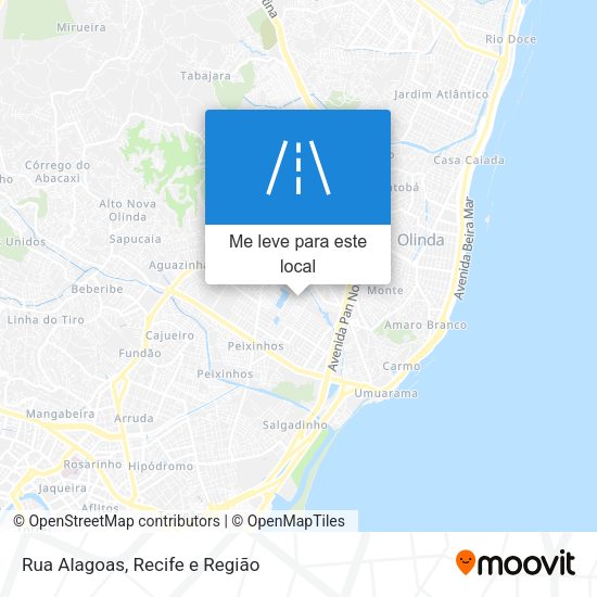 Rua Alagoas mapa