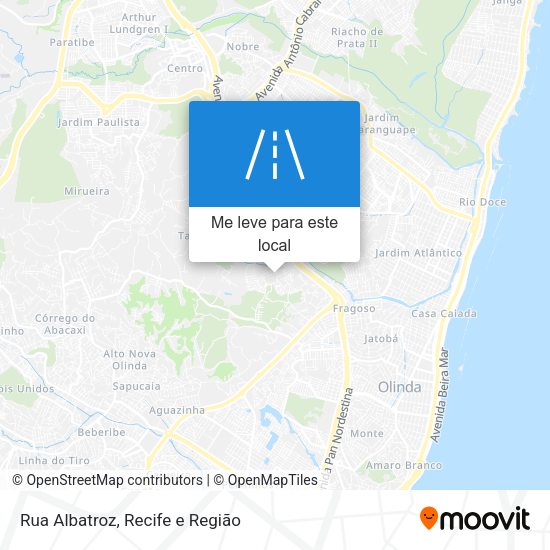 Rua Albatroz mapa