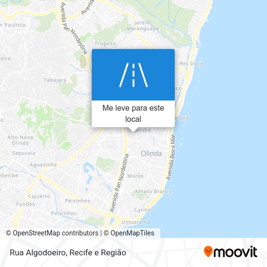 Rua Algodoeiro mapa