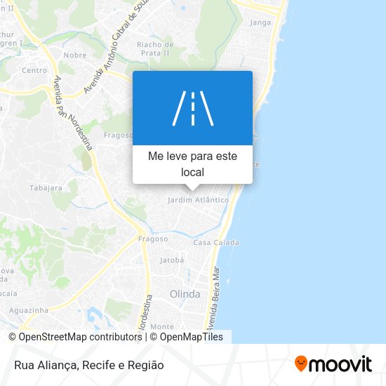 Rua Aliança mapa