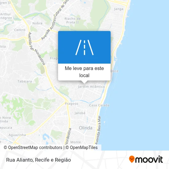 Rua Alianto mapa