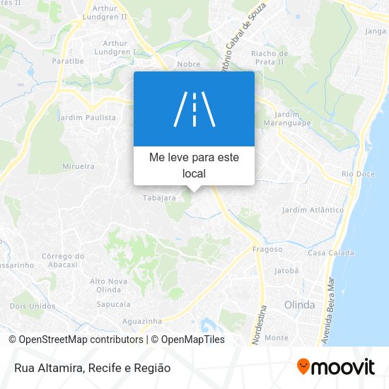 Rua Altamira mapa