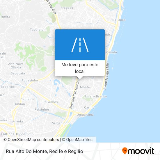 Rua Alto Do Monte mapa