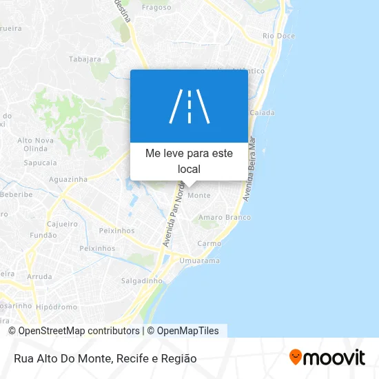 Rua Alto Do Monte mapa