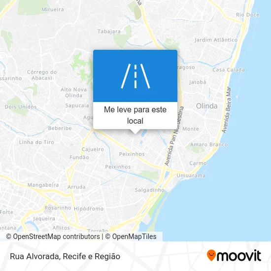 Rua Alvorada mapa