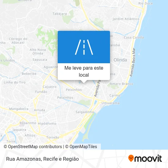 Rua Amazonas mapa