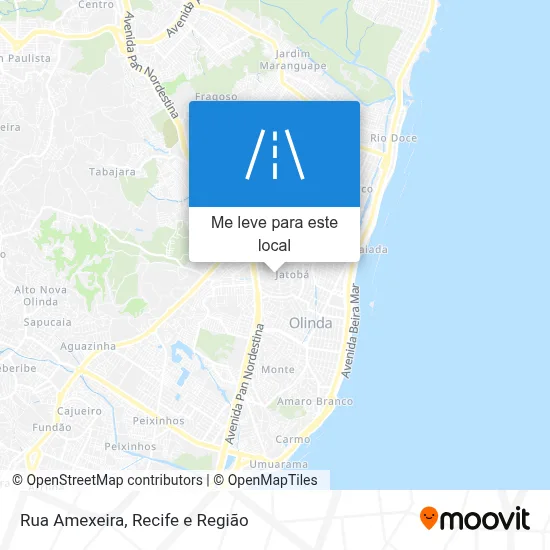 Rua Amexeira mapa