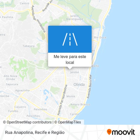 Rua Anapolina mapa