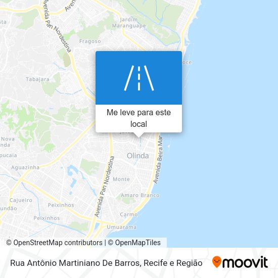 Rua Antônio Martiniano De Barros mapa