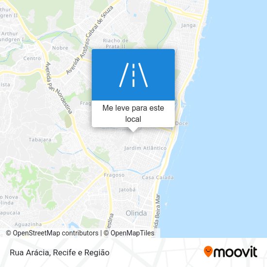 Rua Arácia mapa