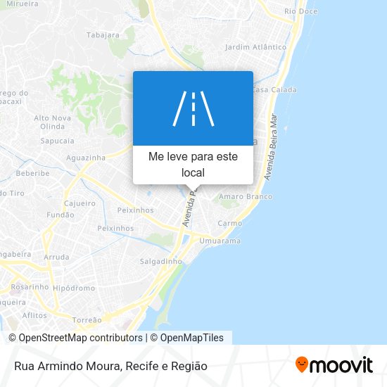 Rua Armindo Moura mapa