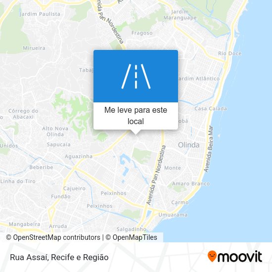 Rua Assaí mapa