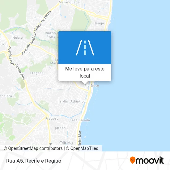 Rua A5 mapa
