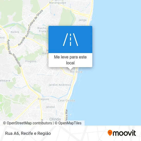 Rua A6 mapa