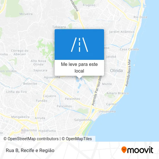 Rua B mapa