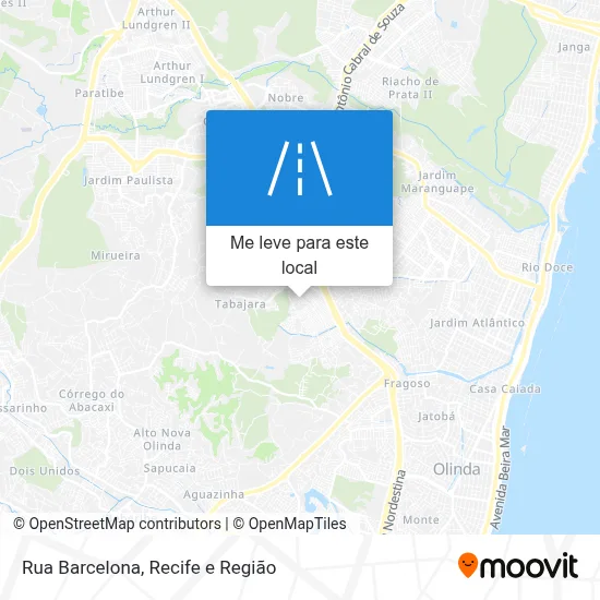 Rua Barcelona mapa
