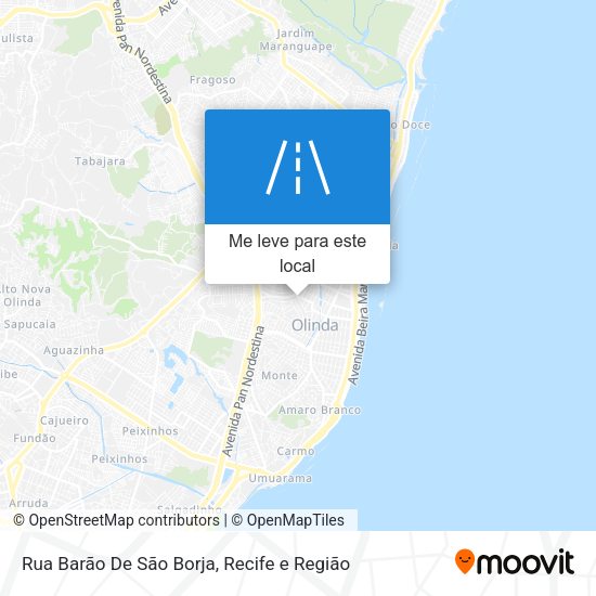 Rua Barão De São Borja mapa