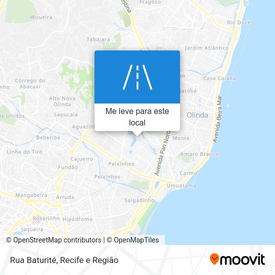 Rua Baturité mapa