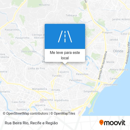 Rua Beira Rio mapa