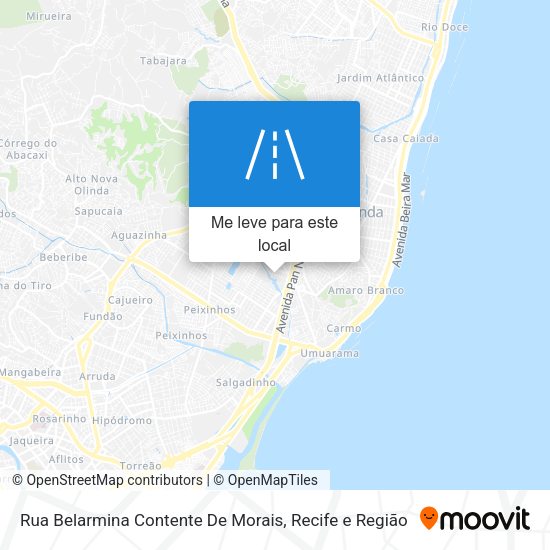 Rua Belarmina Contente De Morais mapa