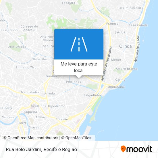 Rua Belo Jardim mapa