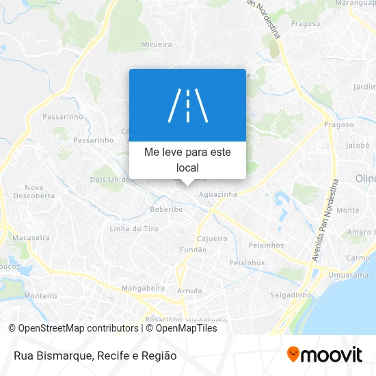 Rua Bismarque mapa