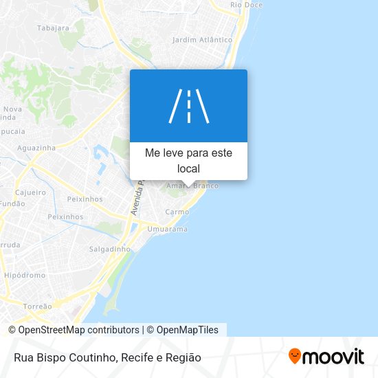 Rua Bispo Coutinho mapa