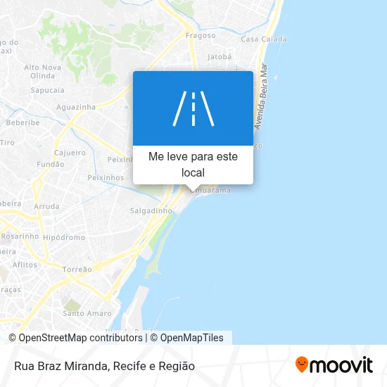 Rua Braz Miranda mapa