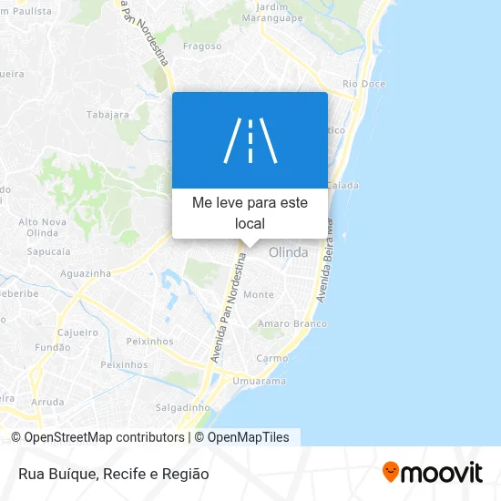 Rua Buíque mapa