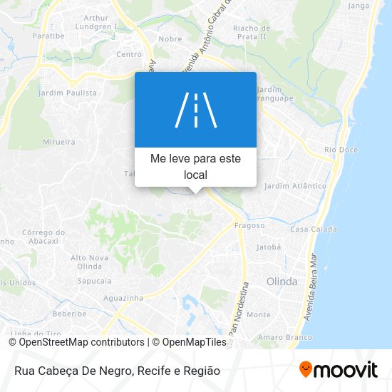 Rua Cabeça De Negro mapa