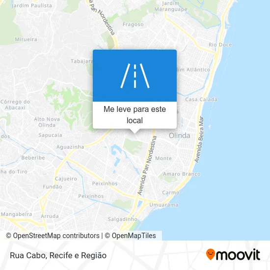 Rua Cabo mapa