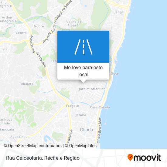 Rua Calceolaria mapa