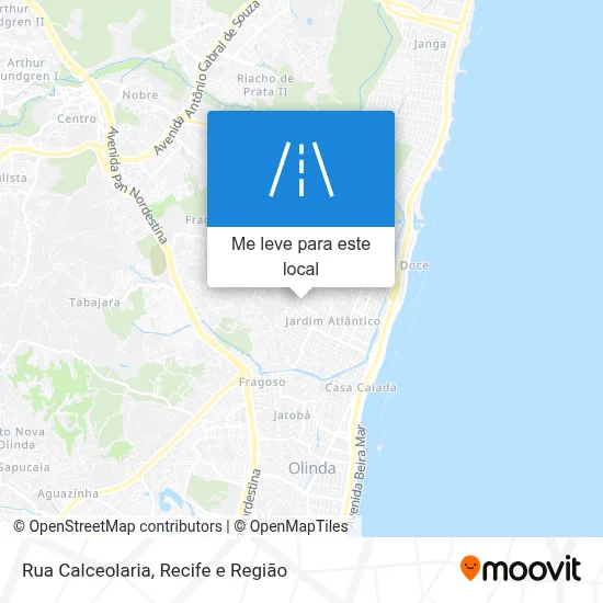 Rua Calceolaria mapa
