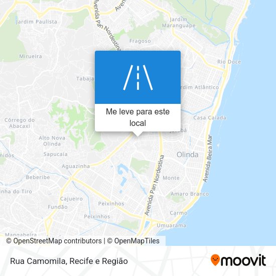 Rua Camomila mapa