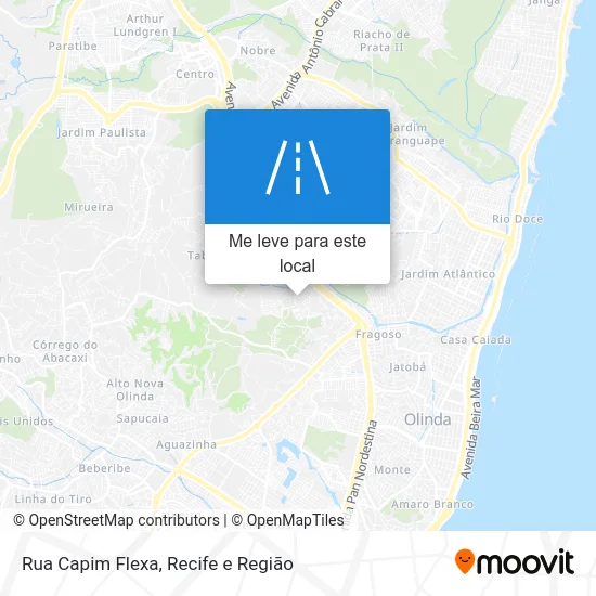 Rua Capim Flexa mapa