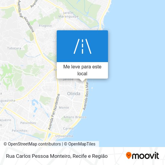 Rua Carlos Pessoa Monteiro mapa