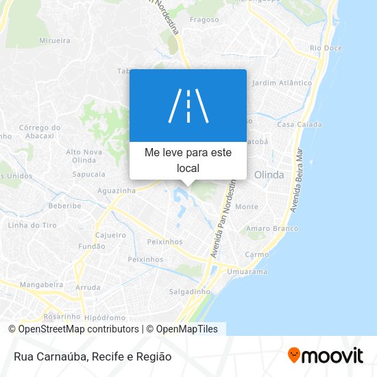 Rua Carnaúba mapa