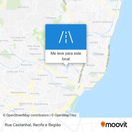 Rua Castanhal mapa