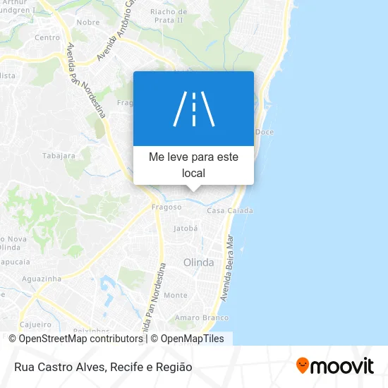 Rua Castro Alves mapa