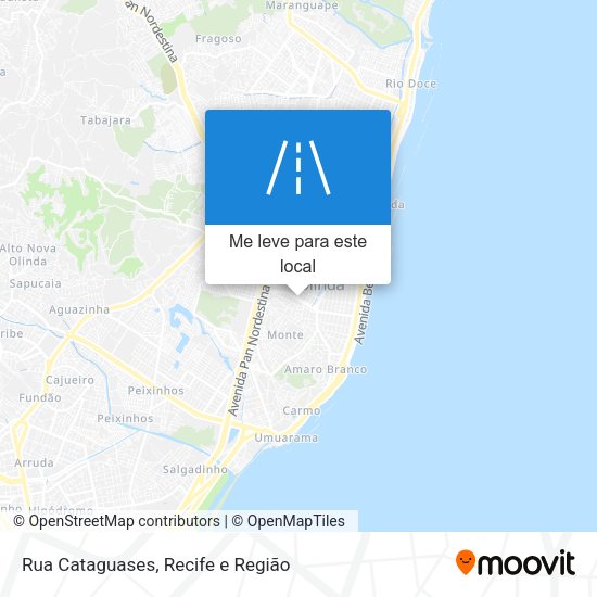Rua Cataguases mapa