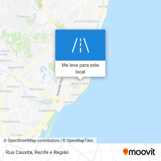 Rua Cauxita mapa