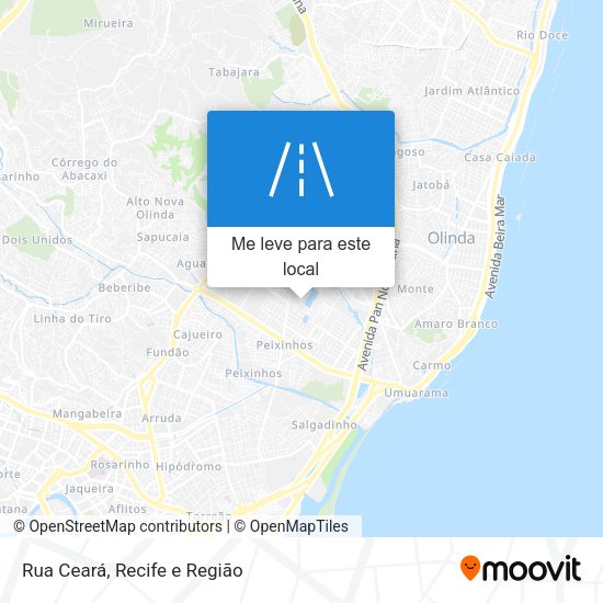 Rua Ceará mapa