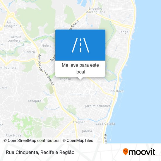 Rua Cinquenta mapa