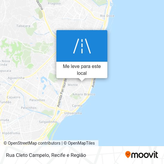 Rua Cleto Campelo mapa
