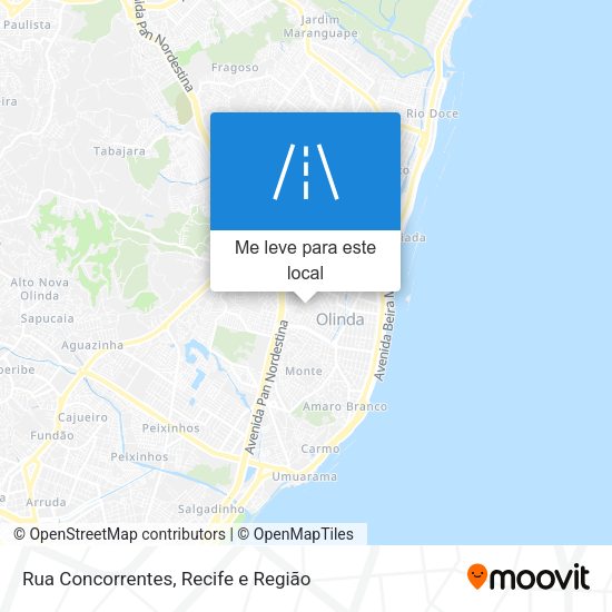 Rua Concorrentes mapa