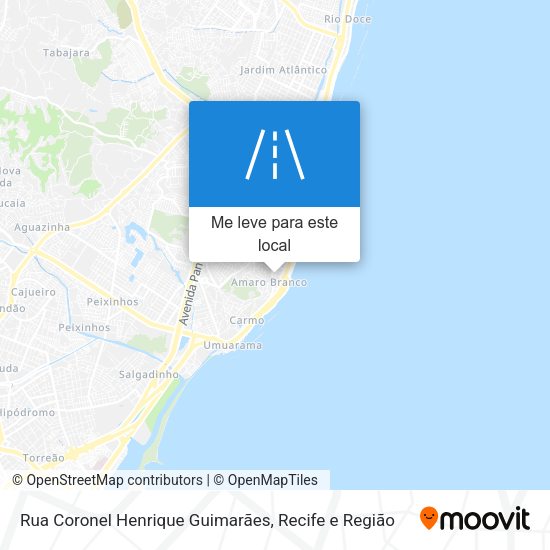 Rua Coronel Henrique Guimarães mapa