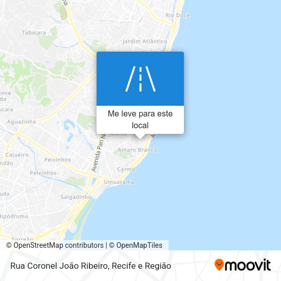 Rua Coronel João Ribeiro mapa