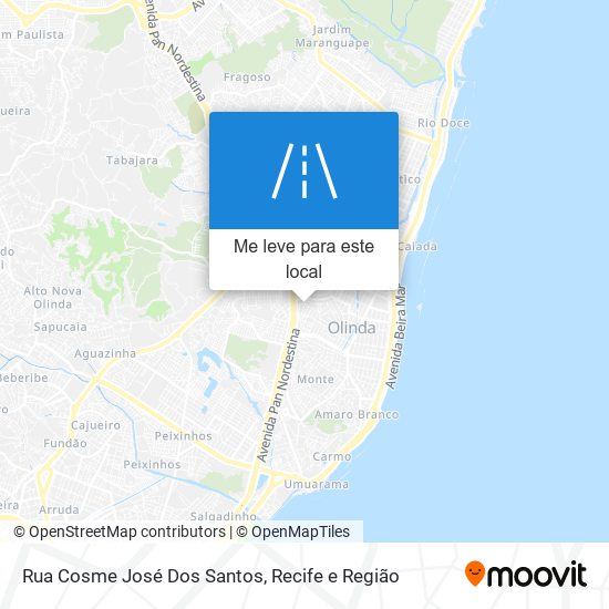 Rua Cosme José Dos Santos mapa