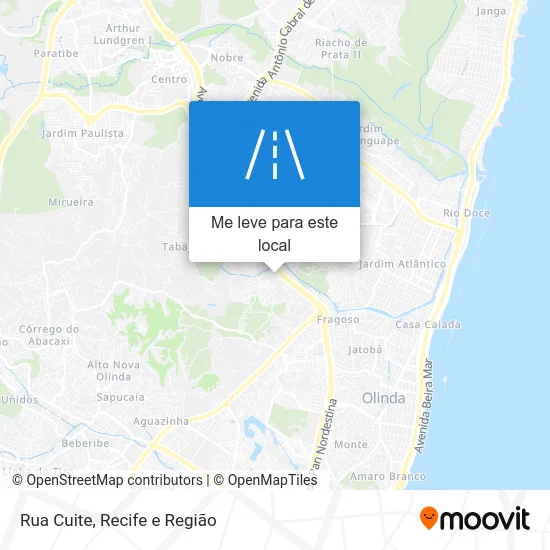 Rua Cuite mapa