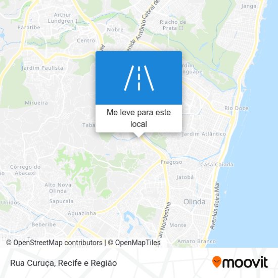 Rua Curuça mapa